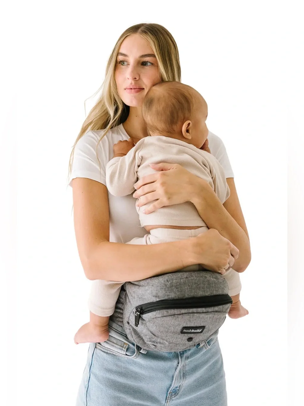 The Tushbaby™ Hip Carrier Grey